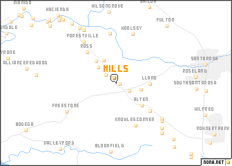map of Mills