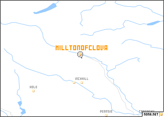 map of Millton of Clova