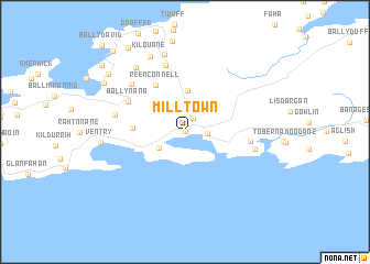 map of Milltown