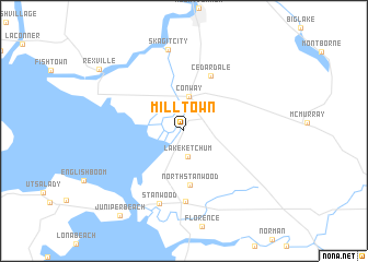 map of Milltown