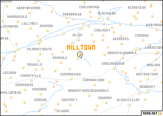 map of Milltown