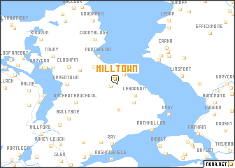 map of Milltown