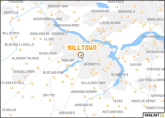 map of Milltown