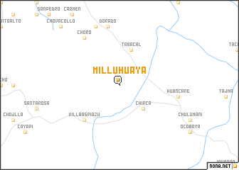 map of Milluhuaya