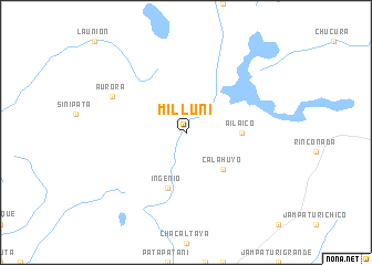 map of Milluni