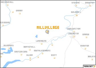 map of Mill Village