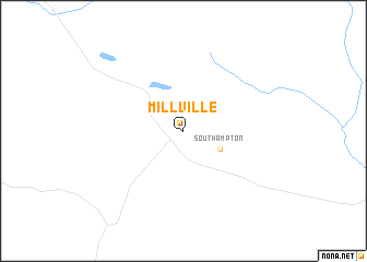 map of Millville