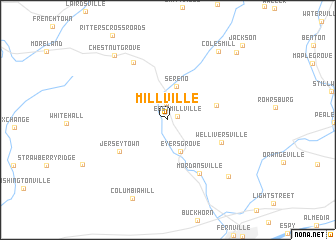 map of Millville