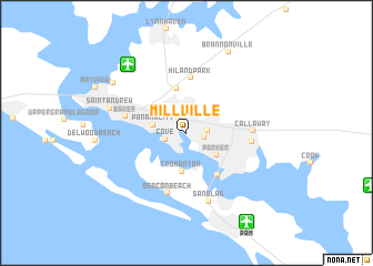 map of Millville