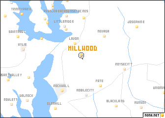 map of Millwood