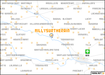 map of Milly-sur-Thérain