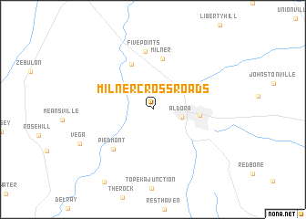 map of Milner Crossroads