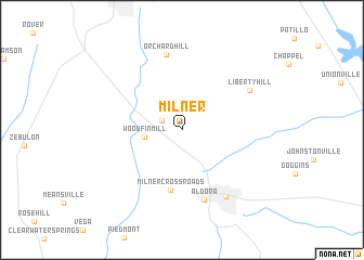 map of Milner