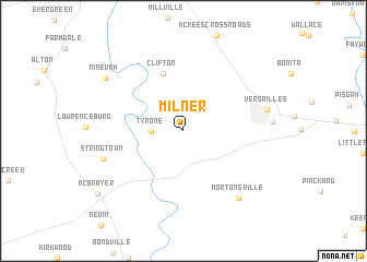 map of Milner