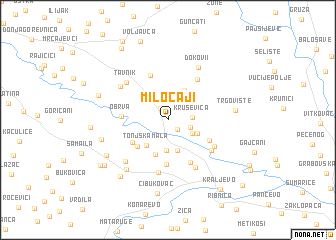 map of Miločaji