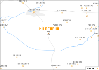 map of Milochevo