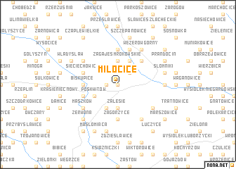 map of Miłocice