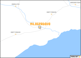 map of Milogradovo