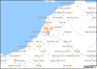 map of Míloi