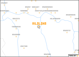 map of Miloloha