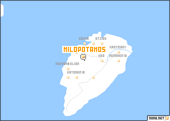 map of Milopótamos