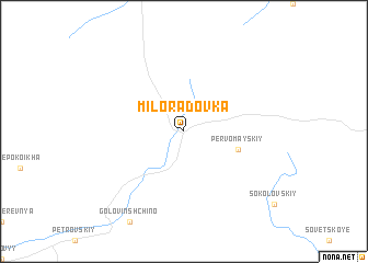 map of Miloradovka