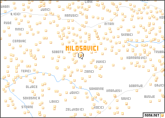 map of Milosavići