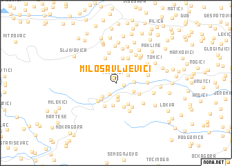 map of Milosavljevići