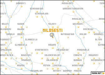 map of Miloşeşti