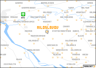 map of Miloslavov