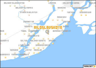 map of Miloslavskoye