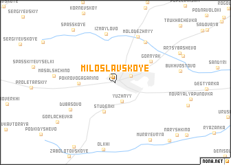 map of Miloslavskoye