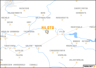 map of Milota
