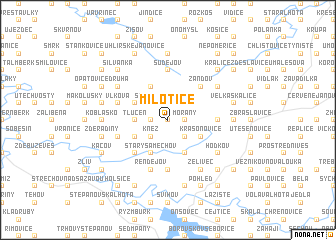 map of Milotice