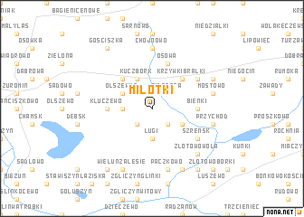 map of Miłotki