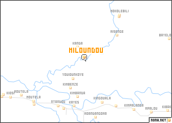 map of Miloundou