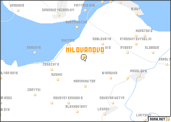 map of Milovanovo