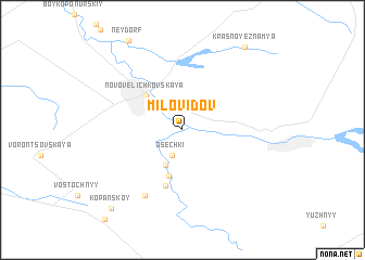 map of Milovidov