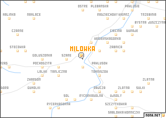 map of Milówka