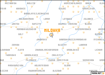 map of Milówka