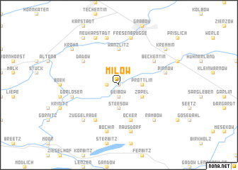 map of Milow