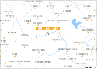 map of Milpa Grande