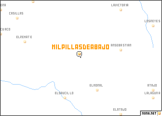 map of Milpillas de Abajo