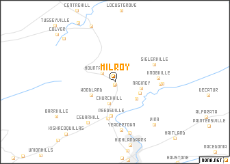 map of Milroy