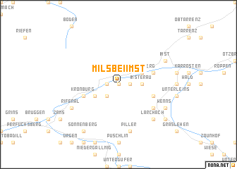 map of Mils bei Imst