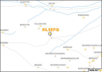 map of Mīl Sefīd