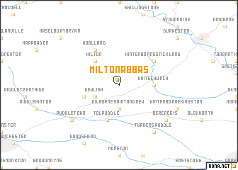 map of Milton Abbas