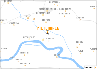 map of Miltondale