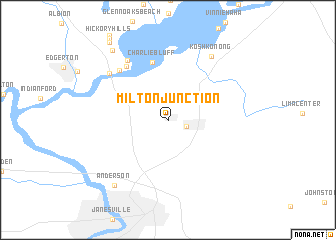 map of Milton Junction
