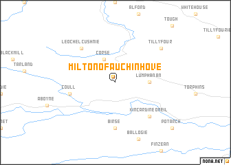 map of Milton of Auchinhove